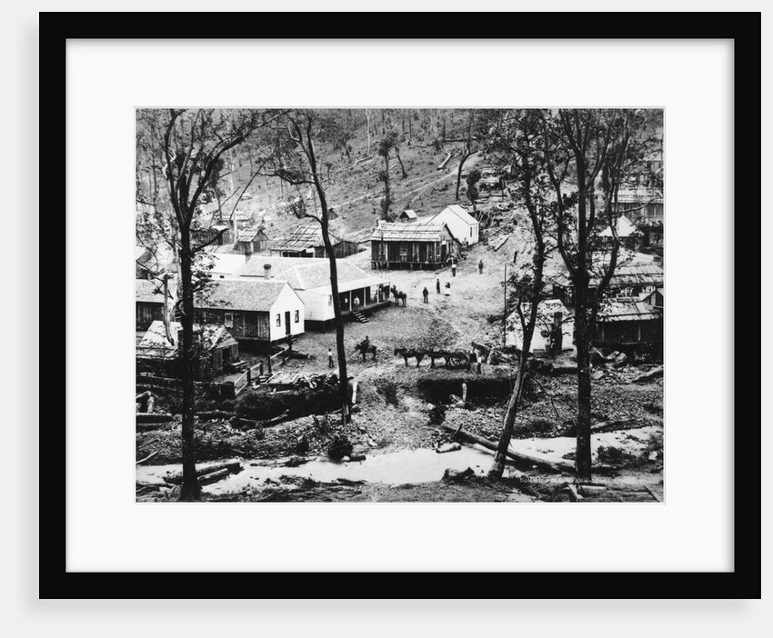 Shacks and Buildings in Mining town by Anonymous