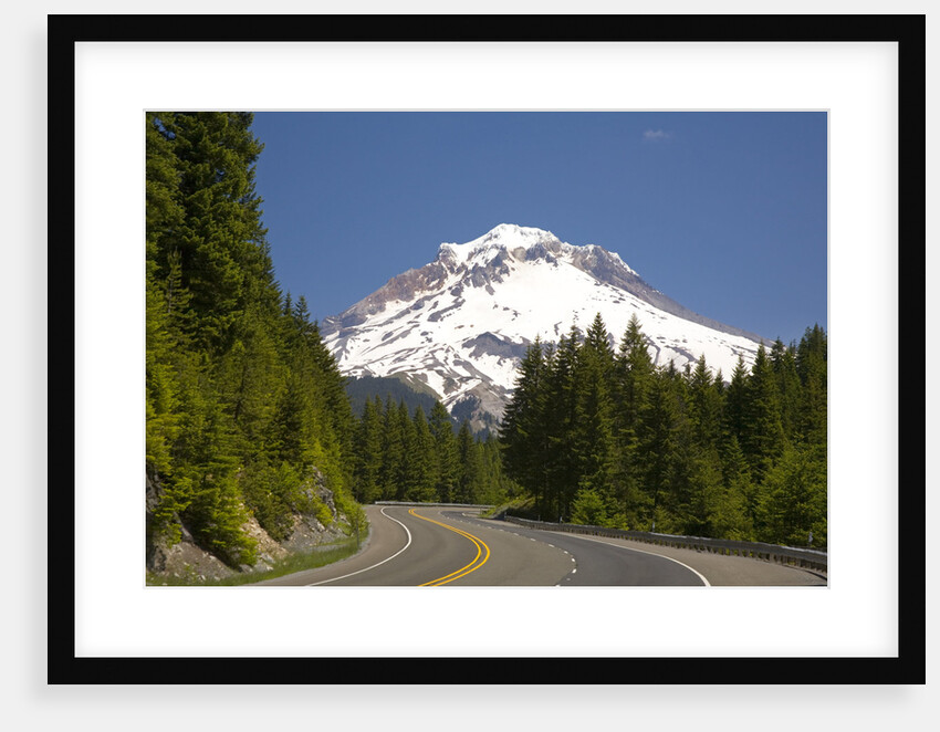 Highway Leading Towards Mount Hood by Anonymous