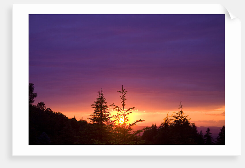 Sunset at Columbia River Gorge by Anonymous