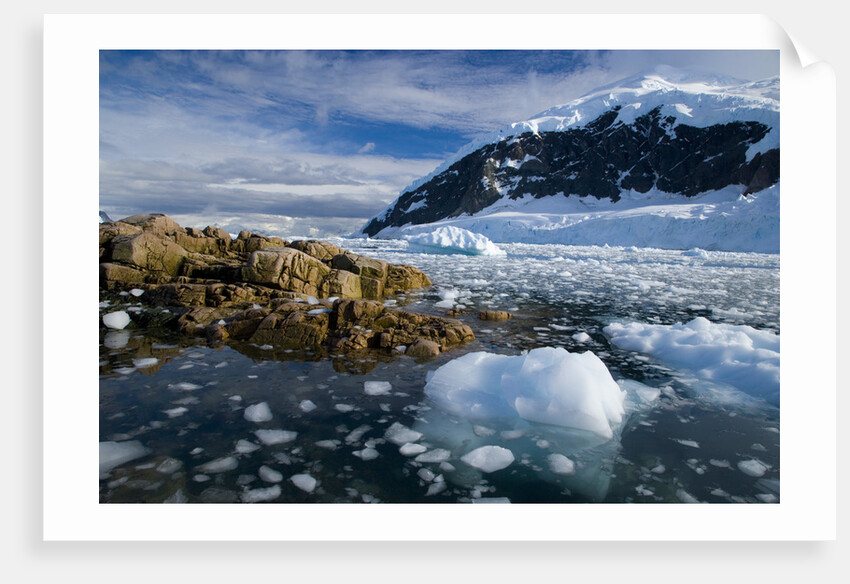 Mountains and Ice at Nekko Harbor by Anonymous