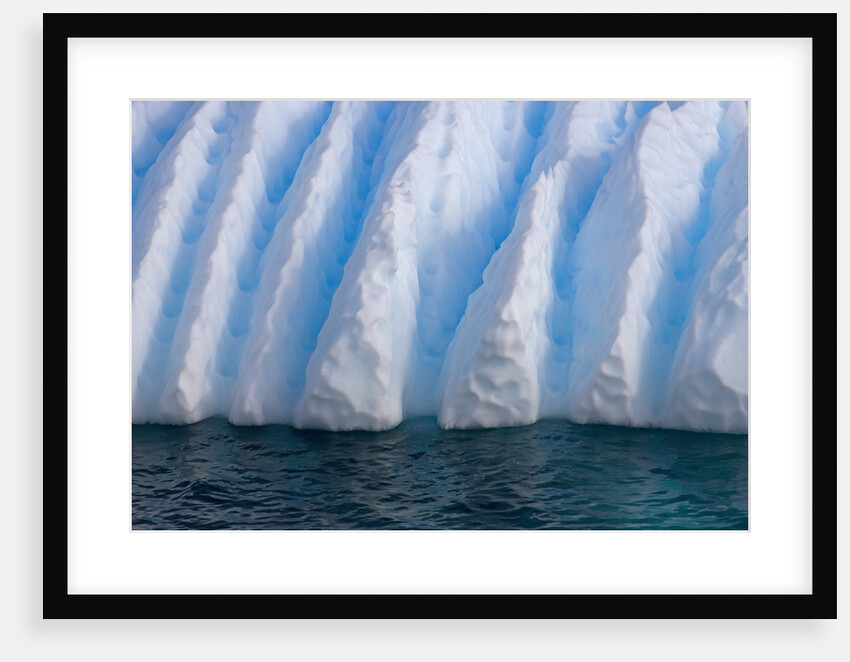 Floating Iceberg With Ridges by Anonymous