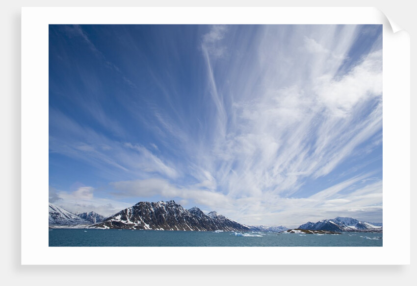 Cirrus Clouds Over Fjord in June by Anonymous