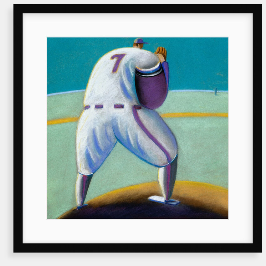 Pitcher Winding Up by Anonymous