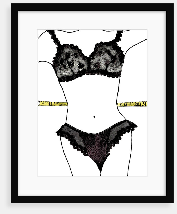 Woman Measuring Her Waist by Anonymous