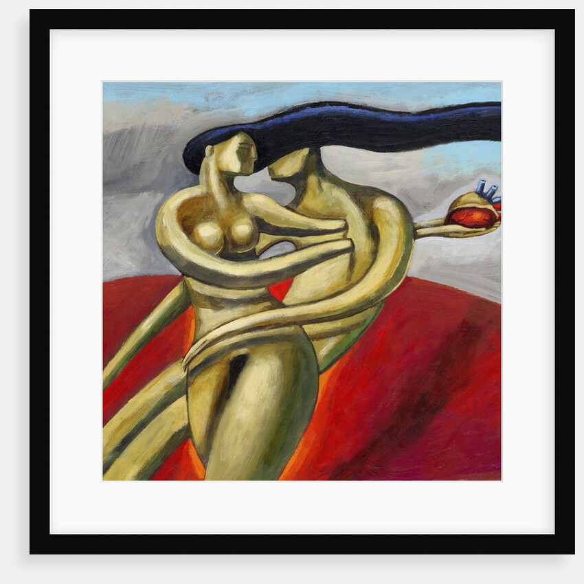 Woman Stealing a Man's Heart by Anonymous