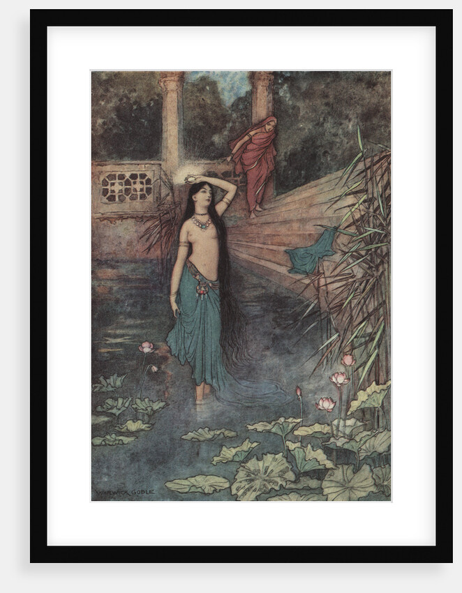 She Rushed Out of the Palace and Came to the Upper World by Warwick Goble