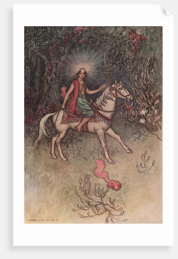 A Bright Light, Like That of the Moon, Was Seen Shining on His Forehead by Warwick Goble