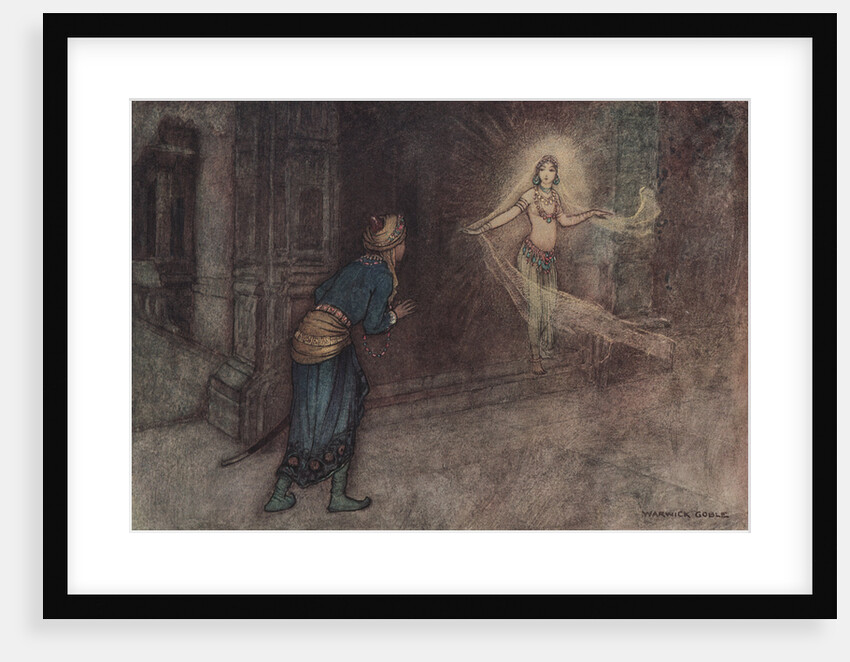He Saw a Beautiful Woman Coming Out of the Palace by Warwick Goble