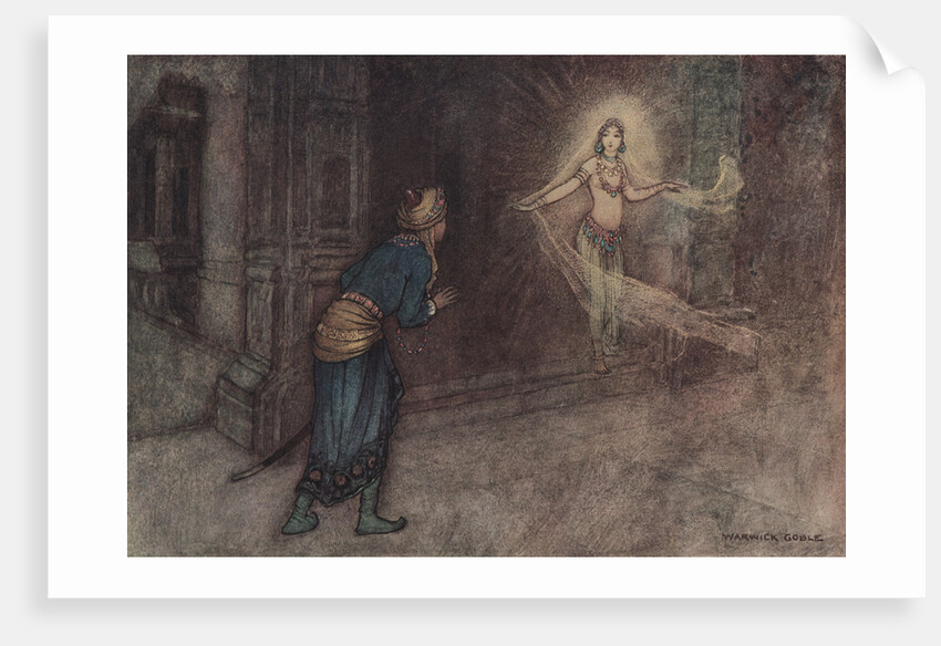 He Saw a Beautiful Woman Coming Out of the Palace by Warwick Goble