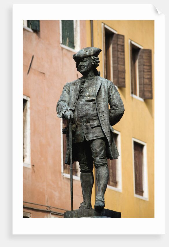 Bronze Statue of Carlo Goldoni in Square by Anonymous