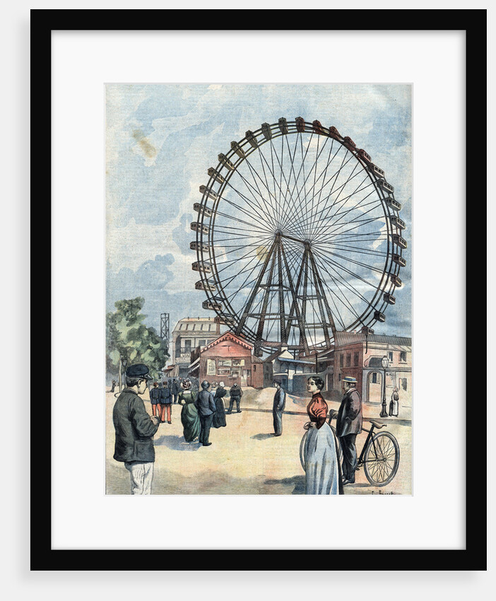 Illustration of a Ferris Wheel at the 1900 Paris Exposition by Anonymous
