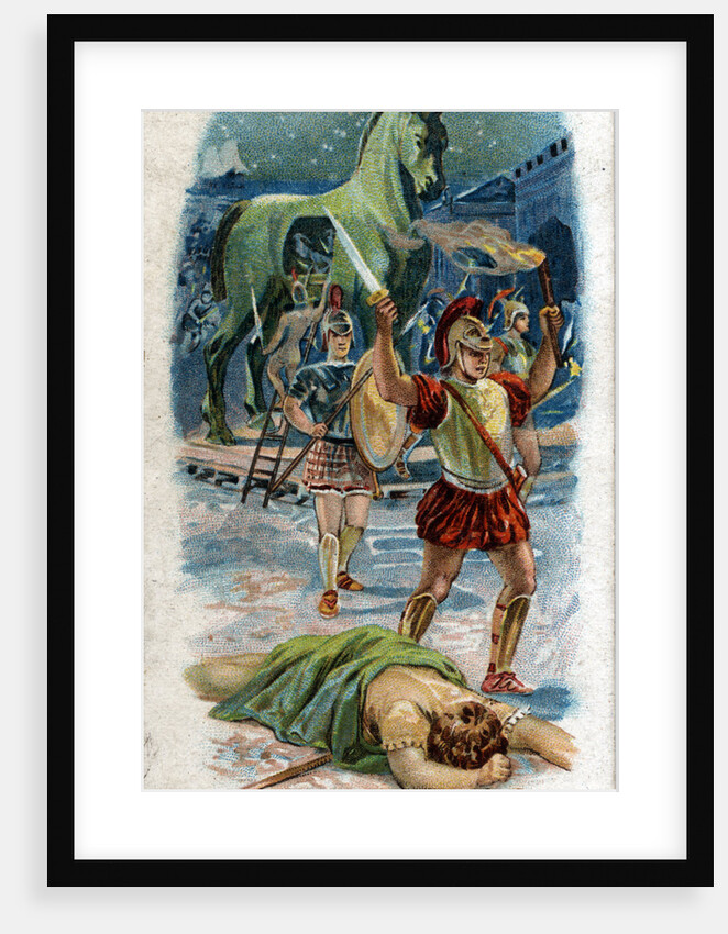 Illustration of Achilles and the Taking of Troy by Anonymous