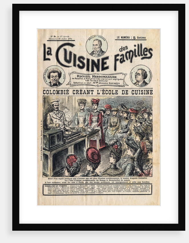 Illustration of Auguste Colombie's Cooking School by Anonymous