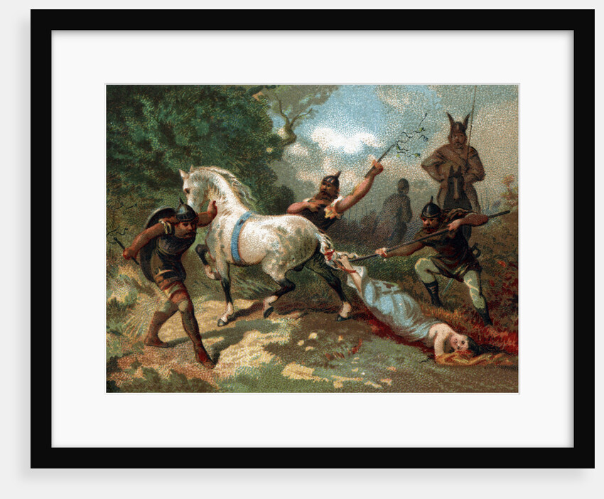 Illustration of the Death of Brunhilda by Anonymous