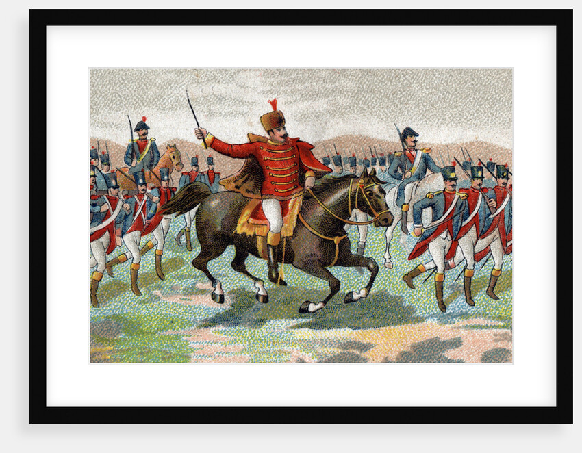 Illustration of Joachim Murat in the Battle of Iena by Anonymous
