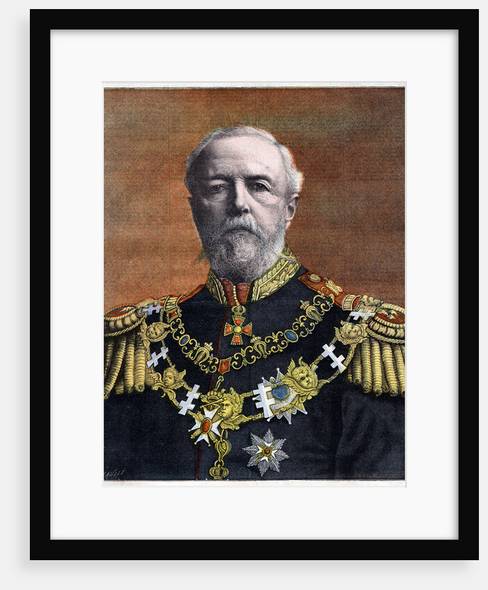 Newspaper Illustration of Oscar II, King of Sweden by Anonymous