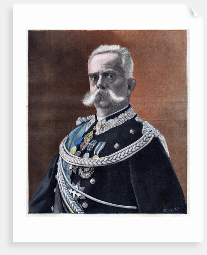 Newspaper Illustration of Humbert I, King of Italy by Anonymous