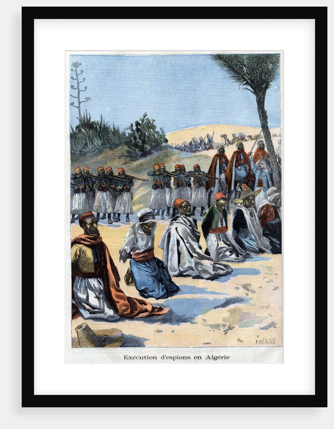 Illustration of the Execution of Spies in Algeria by Anonymous