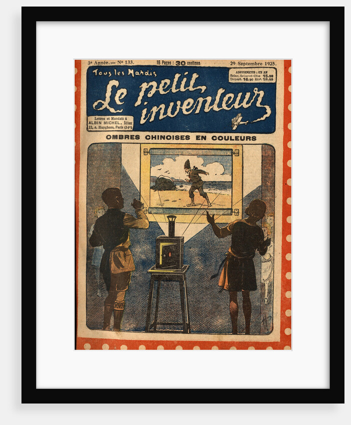 Illustration of Children Looking at a Projected Slide by Anonymous