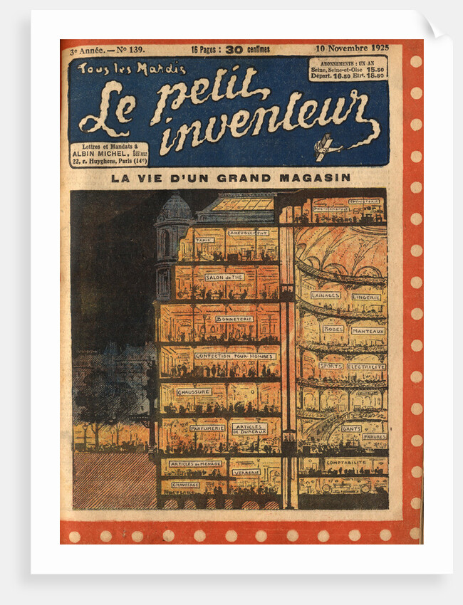 Illustration of Cross Section of a Department Store by Anonymous