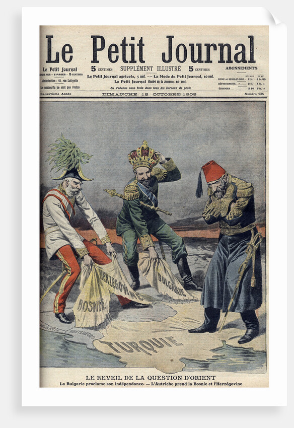 Illustration of Political Situation Involving Austria, Bosnia and Herzegovina and Turkey by Anonymous
