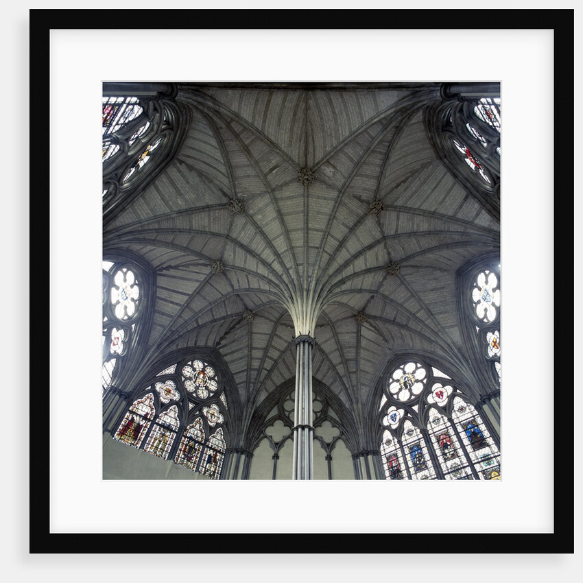 Fan Vaulting in Westminster Abbey Chapter House Ceiling by Anonymous
