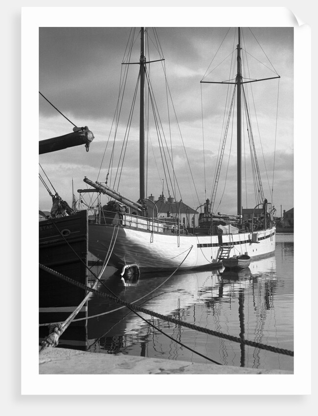 Galway-Boats in the Harbor by Anonymous