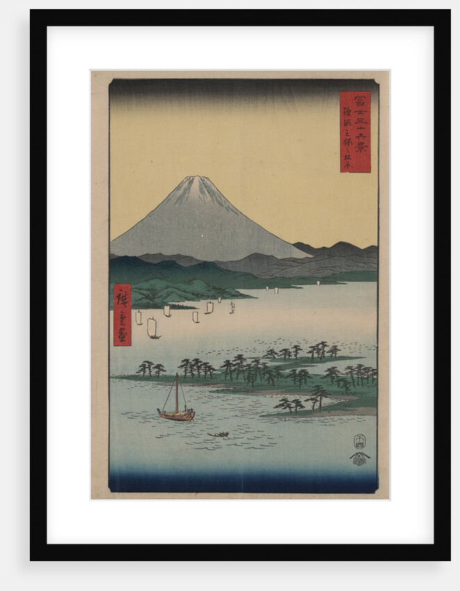 Pine Beach at Miho in Suruga by Ando Hiroshige