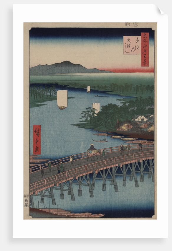 Great Bridge at Senju by Ando Hiroshige