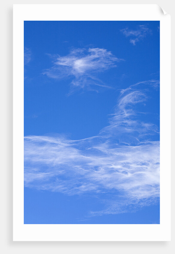 Delicate Cirrus Clouds Above Desert by Anonymous