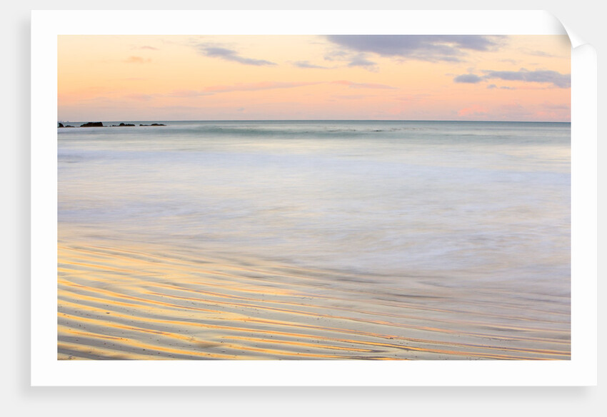 Surf Lapping Sandy Beach by Anonymous