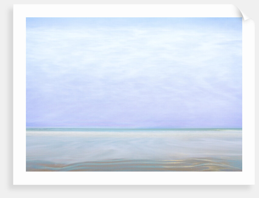 Surf Lapping Sandy Beach in Winter by Anonymous