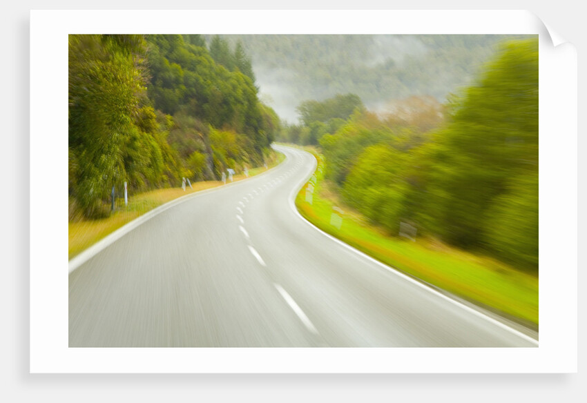 Winding Coastal Road Among Bush Covered Hills by Anonymous