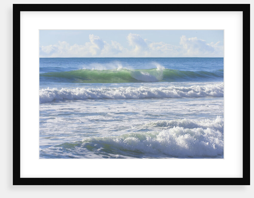 Tide Waves of Pacific Ocean Rolling Toward Shore by Anonymous