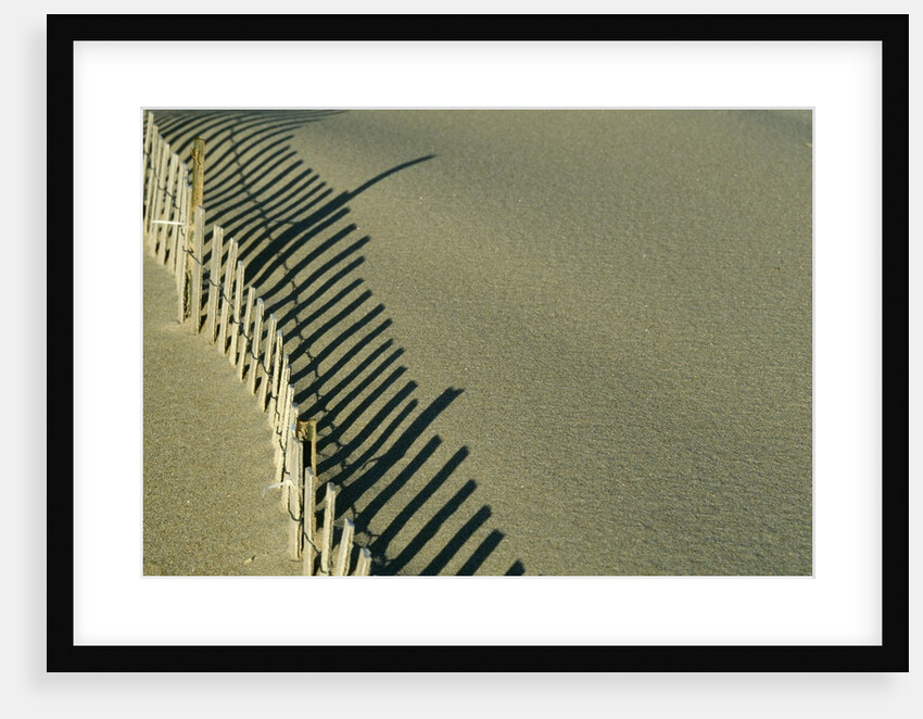 Fence in Sand by Anonymous