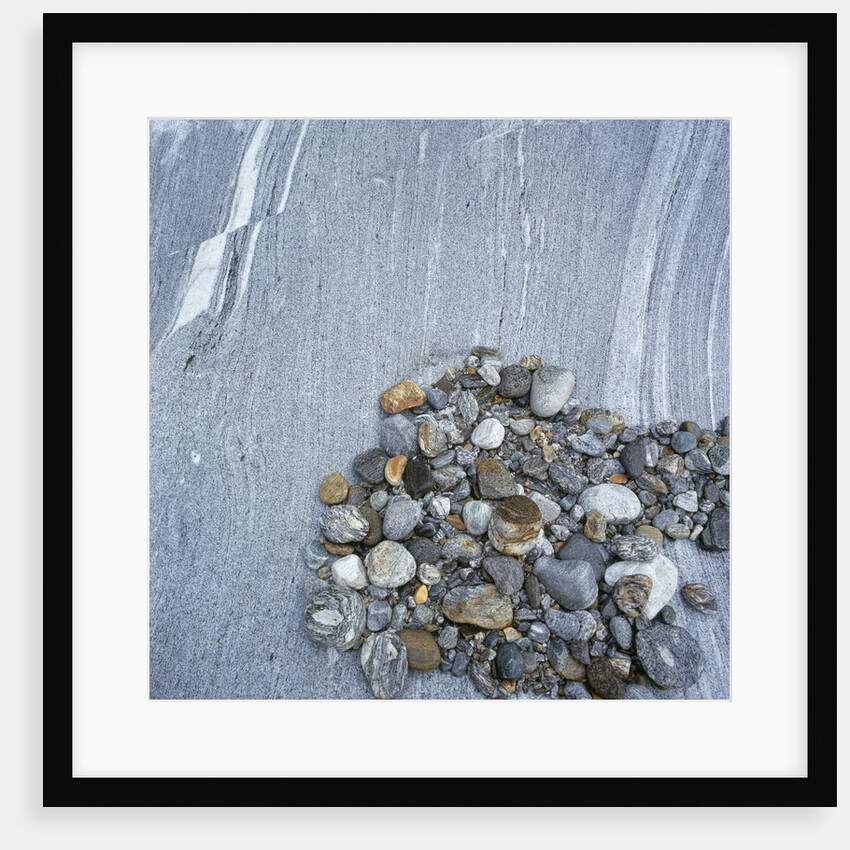 Pebbles on Boulder by Anonymous