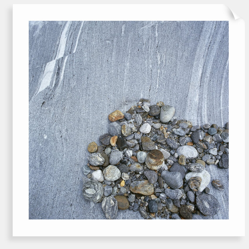 Pebbles on Boulder by Anonymous