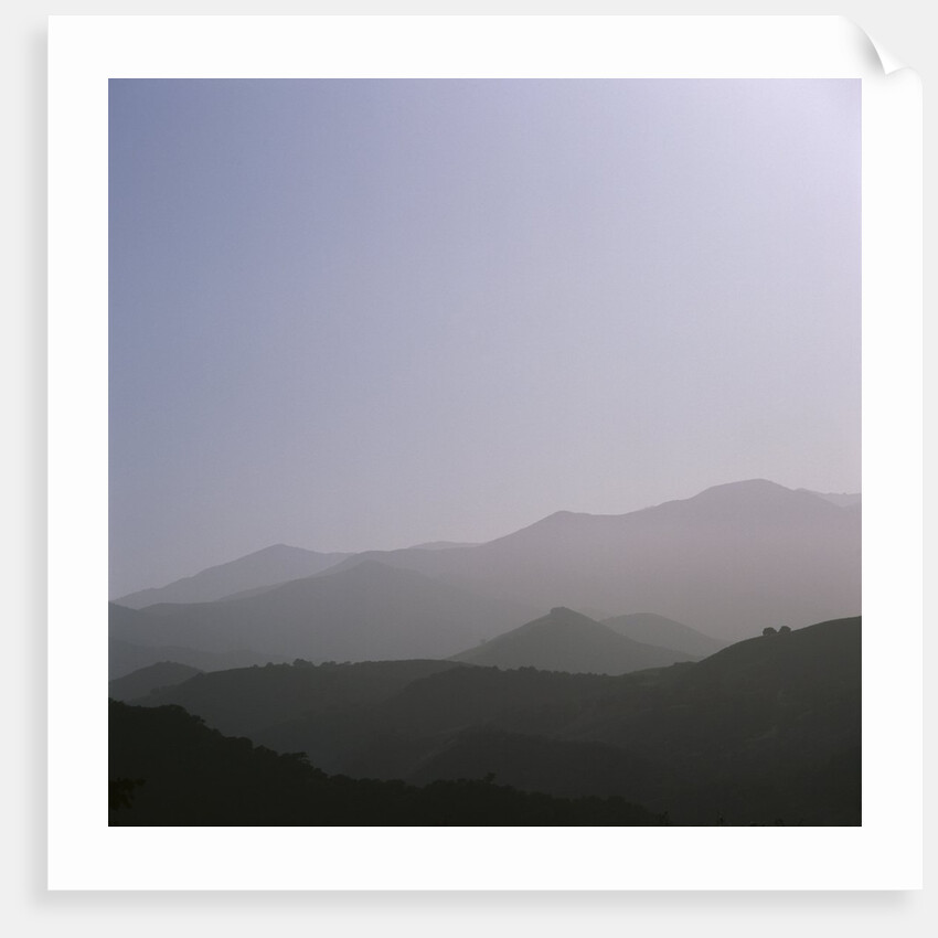 Hills in Silhouette by Anonymous