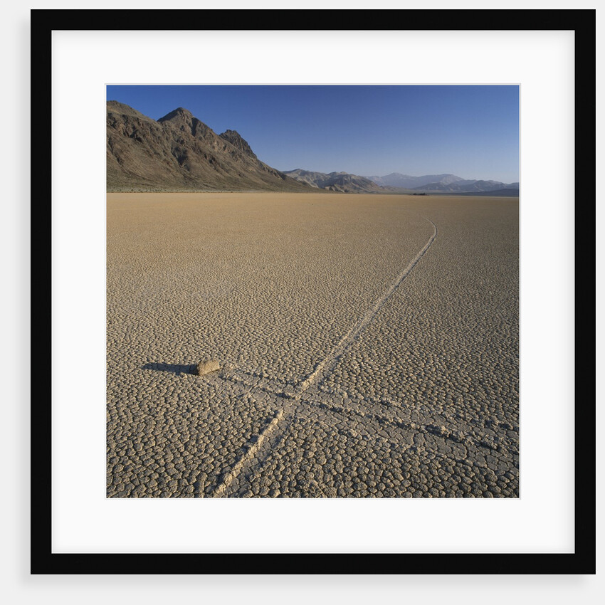 Rock Pushed by Wind in Desert by Anonymous