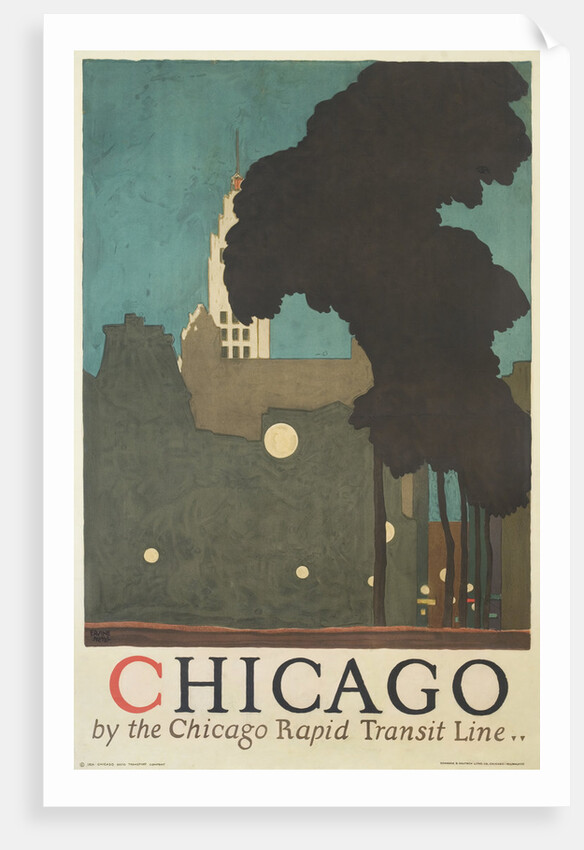 Chicago by the Chicago Rapid Transit Line Poster by Ervine Metzl