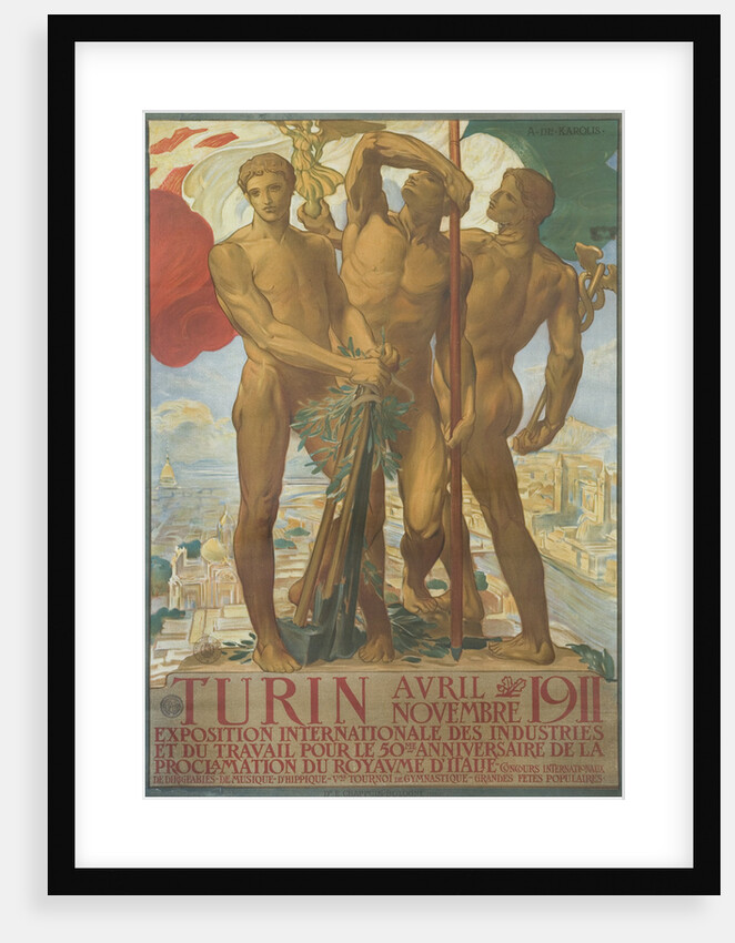Turin Poster by Adolfo de Karolis