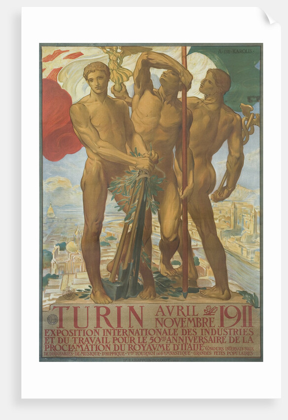 Turin Poster by Adolfo de Karolis