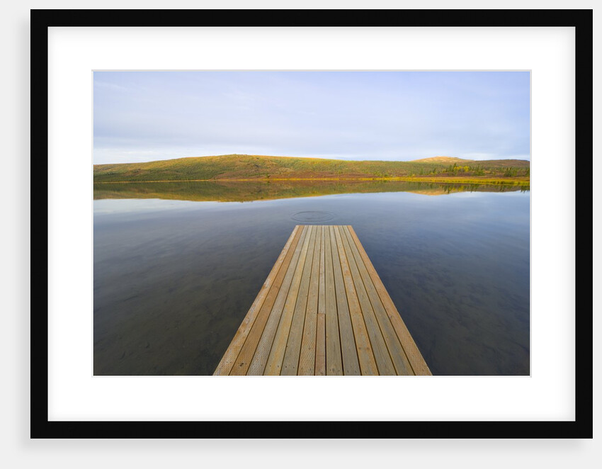 Floating Wooden Dock on Alaskan Lake by Anonymous