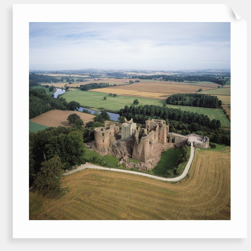 Goodrich Castle by River Wye by Corbis