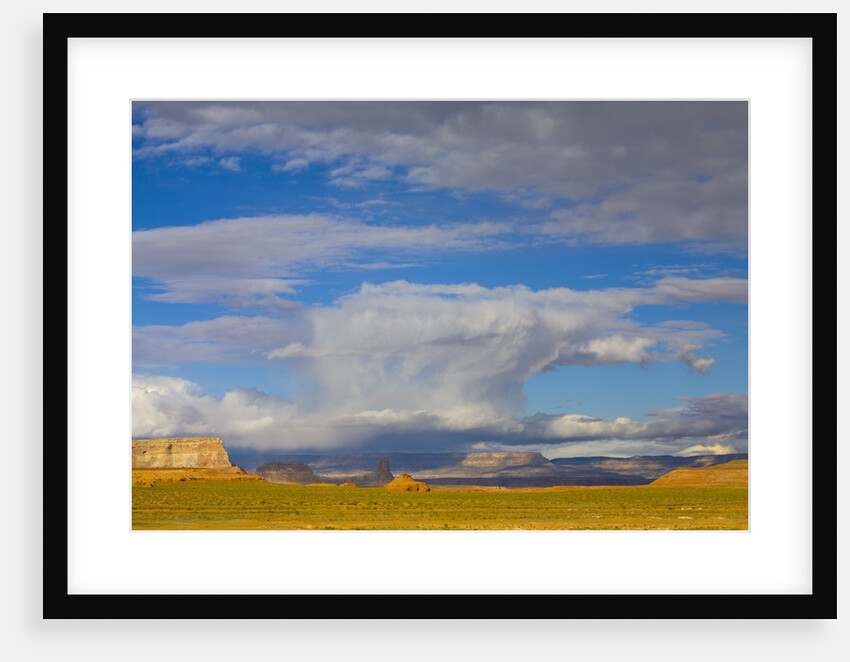 Clouds Over Buttes and Grassland by Anonymous