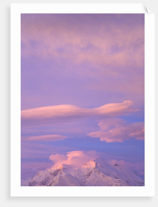 Clouds Over Mount McKinley at Dawn by Anonymous