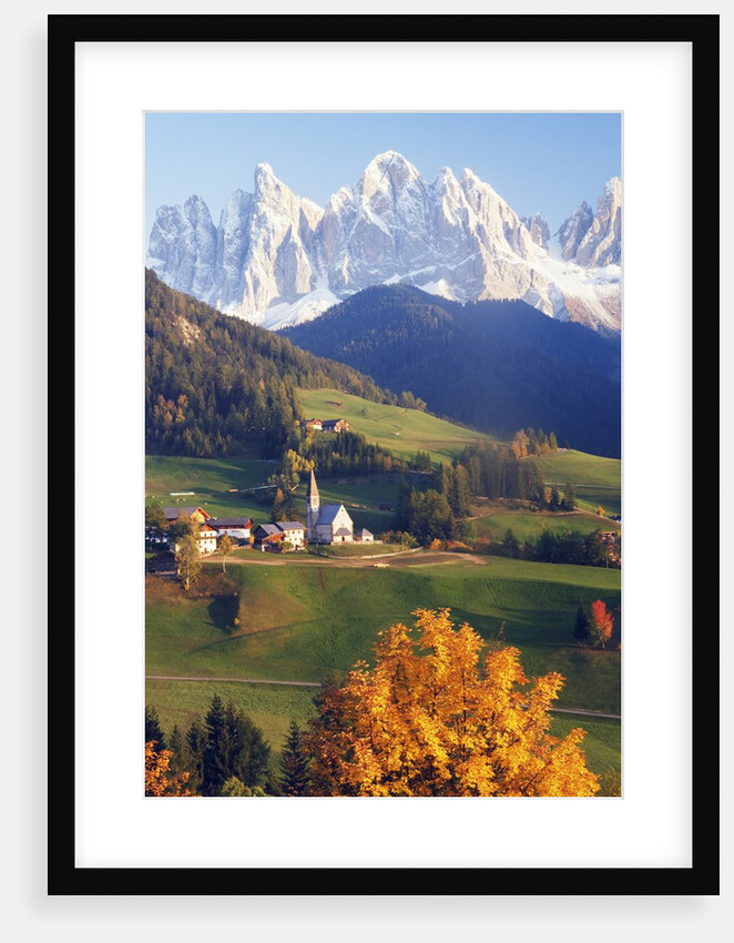Village in Mountain Valley by Anonymous