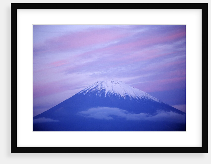 Snow-capped Mount Fuji at Sunset by Anonymous