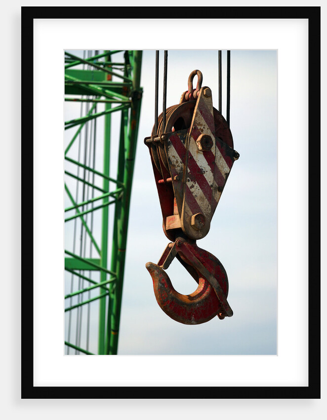 Hook on Construction Crane by Anonymous