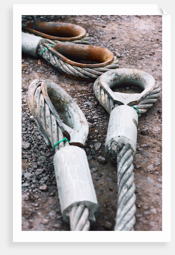 Steel Cables on a Construction Site by Anonymous